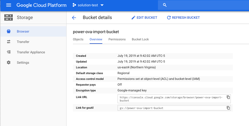 Cloud bucket overview